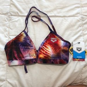 Arena Training Swim Top. Multicolor